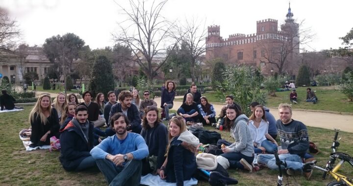 International picnic in Barcelona