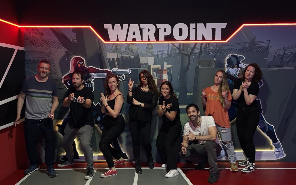 Intense Warzone gameplay moment with international friends during virtual meetup – explosions, teamwork, and online chaos with New in Barcelona gamers